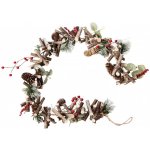 Girlanda šišky pvc 100cm natural bílá – Sleviste.cz