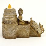 Ancient Wisdom Stojánek na vonné kužely backflow Buddha temple – Zboží Dáma