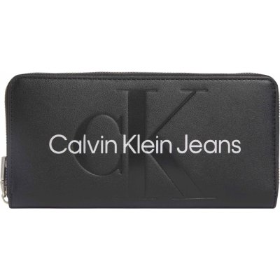 Calvin Klein Jeans Velká dámská peněženka Sculpted Mono Zip Around Mono K60K607634 Černá – Zbozi.Blesk.cz