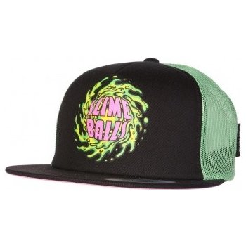 SANTA CRUZ SLIME BALLS CAP BLACK BLACK