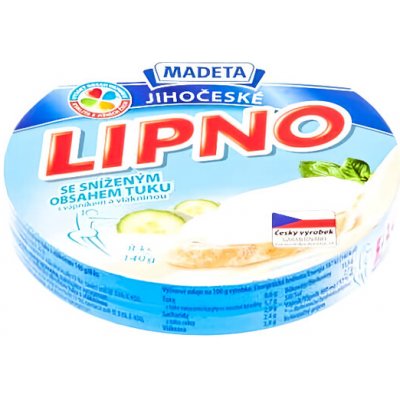 Madeta Jihočeské Lipno sýr nízkotučný 140 g – Zboží Dáma