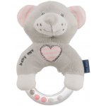 BABY MIX plyšové chrastítko medvěd růžový – Zboží Mobilmania