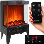 Kaminer Stojící krb s funkcí topení 2000 W 32 x 52,5 x 18 cm černý – Sleviste.cz