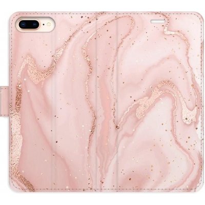 Pouzdro iSaprio flip RoseGold Marble iPhone 7 Plus – Zbozi.Blesk.cz