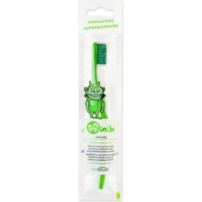 Biobrush Dětský zubní kartáček zelený Soft