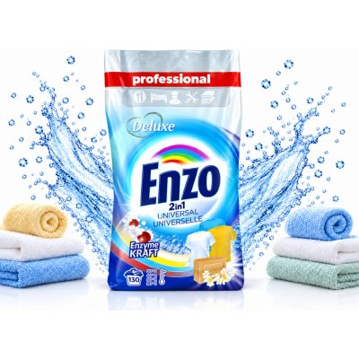 Deluxe Professional Enzo 2in1 Universal prací prášek 130 PD 9,1 kg – Hledejceny.cz
