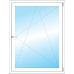 OKNA HNED Plastové okno 91x120 cm bílé otevíravé a sklopné pravé – Hledejceny.cz