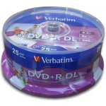 Verbatim DVD+R 8,5GB 8x, Double Layer, AZO, printable, cakebox, 25ks (43667) – Hledejceny.cz