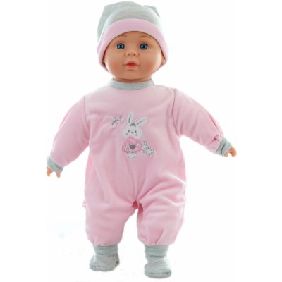 Lamps Miminko holčička v pyžamku se srdíčky zvukem 40 cm – Zbozi.Blesk.cz