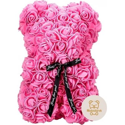 Medvídárek Simple medvídek z růží 25cm - růžový – Zboží Mobilmania
