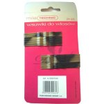 Vlnitá sponka Mila 6cm zlato-černá 24 ks 0067040 – Zboží Dáma