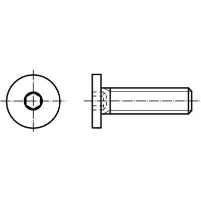 PROFISTYL INBUS (IMBUS) šroub extra nízká hlava vnitřní šestihran 10.9 pozink Varianta: Imbus šroub extra nízká hlava 10.9 ZnB M6x12 – Hledejceny.cz