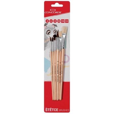 CONCORDE Natural kulaté a ploché - balení 6 ks – Zboží Mobilmania