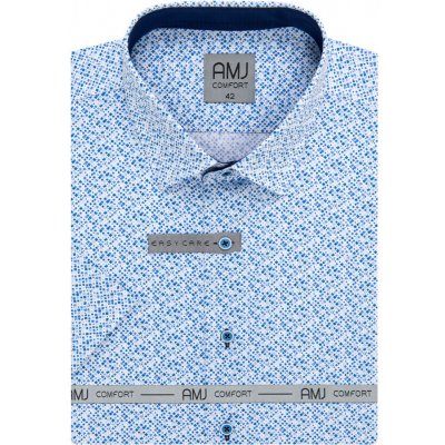 AMJ Comfort pánská košile krátký rukáv slim fit VKSBR1208 – Hledejceny.cz