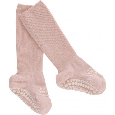 GoBabyGo Protiskluzové bambusové ponožky Soft Pink – Zboží Mobilmania