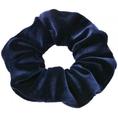 Tmavě modrá sametová gumička – 10x2 cm