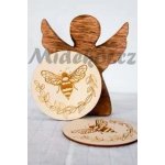 ExpressLaser.cz Dřevěné podtácky Borůvky 6 kusů 13.3cm – Sleviste.cz