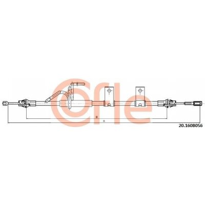 Lanovod parkovací brzdy COFLE 20.160B056 – Zbozi.Blesk.cz