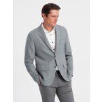 Men's jacket with elbow patches light grey – Zbozi.Blesk.cz