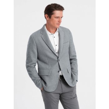 Men's jacket with elbow patches light grey