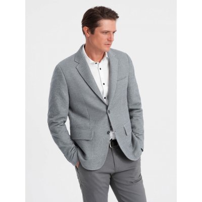 Men's jacket with elbow patches light grey – Hledejceny.cz