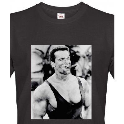 Bezvatriko cz Arnold Schwarzenegger Canvas pánské tričko s krátkým rukávem 1639 DTF DTG černá – Hledejceny.cz