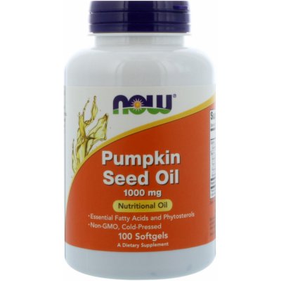 Now Foods Pumpkin Seed Oil dýňový olej 1000 mg 100 softgel kapslí
