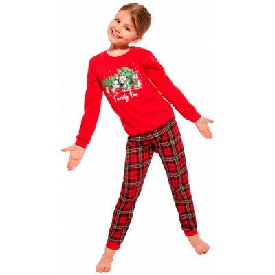 Cornette Dívčí pyžamo Cornette vánoční tučňáci červené – Hledejceny.cz