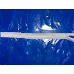 skryty zip N. 25 cm- bily – Zboží Mobilmania