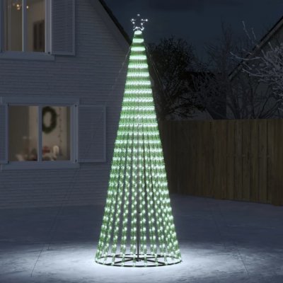 Prolenta Maison Exclusive Vánoční stromek kužel 688 studených bílých LED diod 300 cm – Hledejceny.cz