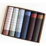 Ëtex Pánské látkové kapesníky v dárkové krabičce - 6 kusů M50-3 barevné – Zboží Mobilmania