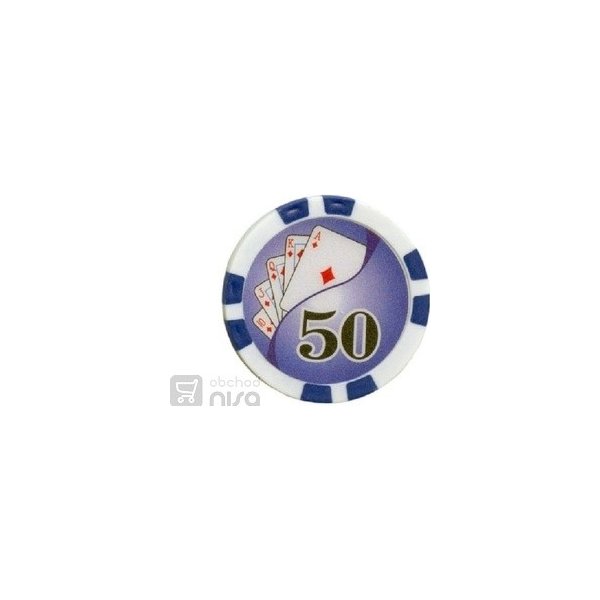 Žetony - poker Royal Flush 50
