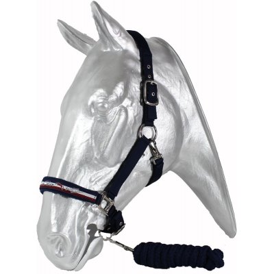 Kentaur Ohlávka podl. fleecem se stuhou + vodítko Modrá Červená – Zboží Mobilmania