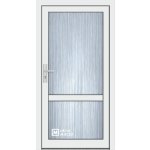 Kömmerling vchodové dveře 76 AD OM 1012 pravé bílá sklo ornamentální kůra čirá 80 x 203 cm – Hledejceny.cz