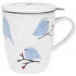 Oxalis Ptáčci porcelánový hrnek s nerez. sítkem a pokličkou 350 ml – Zboží Dáma