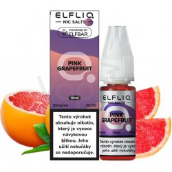 ELFLIQ Nic SALT - Růžový grep 10 ml 20 mg