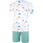 Little Angel souprava tenká chlapecká KR Outlast bílá kostičky tm.lišejník – Zboží Dáma