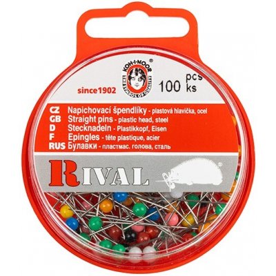 BELLATEX s.r.o. G - Špendlík napichovací Fe 31x0,60mm (v.31) barevná hlava 100ks – Sleviste.cz