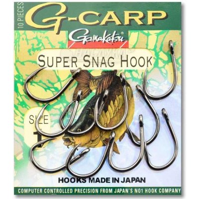 Gamakatsu G-Carp Super Snag Hook Black vel.1 10ks