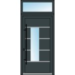 OknaDvereNaMiru.cz Vchodové dveře INOX 1473 + Nadsvětlík 90 x 220 cm – Hledejceny.cz