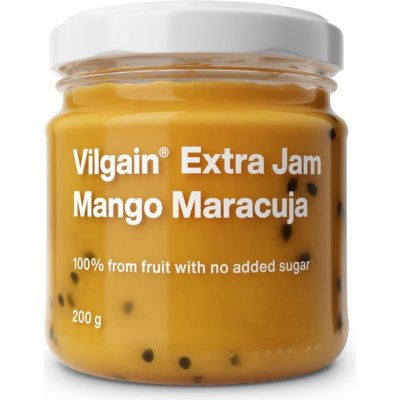 Vilgain extra Jam mango a maracuja bez přidaného cukru 200 g – Zbozi.Blesk.cz