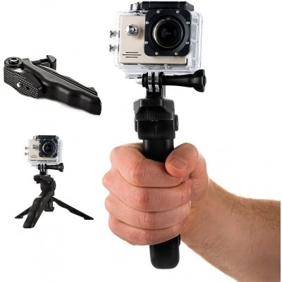 MG Hand Holder Grip mini držák se stativem na sportovní kamery GoPro / SJCAM HUR24941 – Zboží Živě