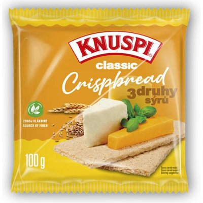 Knuspi Knuspi Crispbred 3 Druhy Sýrů 100g – Zboží Dáma