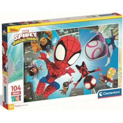CLEMENTONI Spidey a jeho přátelé Ve vzduchu MAXI 104 dílků – Sleviste.cz