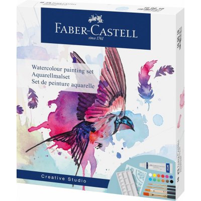 Faber-Castell akvarelové barvy sada 18 ks – Zboží Dáma