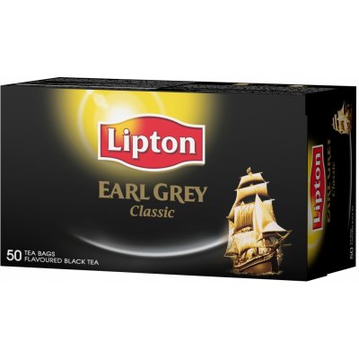 Lipton Earl Grey černý čaj 50 x 1,5 g – Sleviste.cz