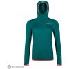 Dámská mikina Ortovox dámská mikina Fleece Light Grid Hooded JKT W pacific green