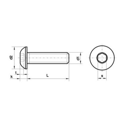 VALENTAZT Šroub Imbus M5x12 ISO 7380 límec ZN - - 73805012L – Zbozi.Blesk.cz
