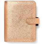 Filofax Saffiano Metallic A7 týdenní 2023 růžově zlatý – Zboží Živě
