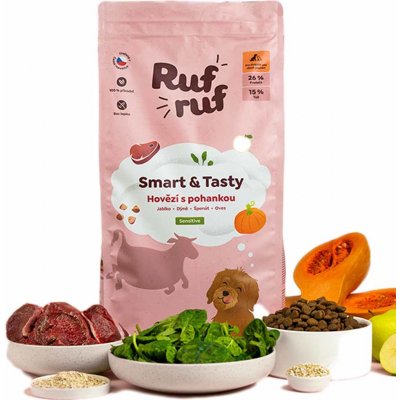 RufRuf Smart & Tasty Hovězí s pohankou 6 kg – Sleviste.cz